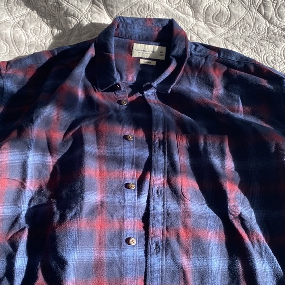 Men’s Abercrombie & Fitch 90s relaxed flannel shirt - Picture 3 of 4
